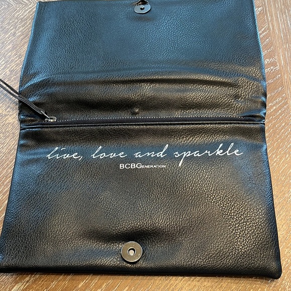 BCBGeneration Beaded Leather Envelope Clutch - Picture 4 of 4